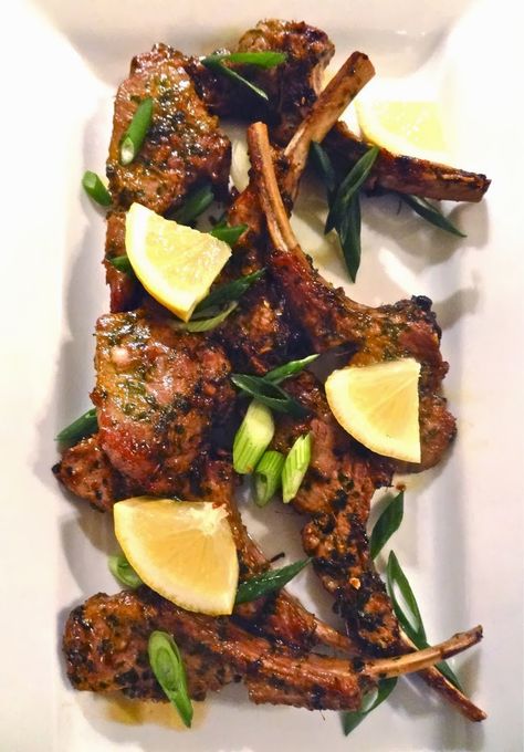 Asian Marinated Rack of Lamb Chops ~ complete recipe and tutorial Baked Meats, Lamb Lollipops, Goat Recipes, Lamb Chop Recipes, Cut Recipe, Beautiful Pakistan, Lamb Dishes, Winter Dishes, Rack Of Lamb