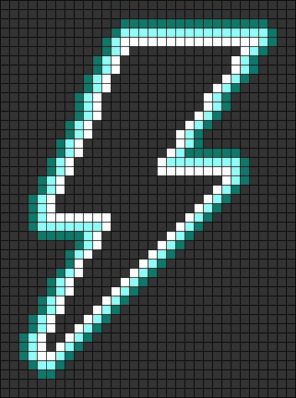 Graph Paper Art Pattern Ideas, Lighting Bolt Perler Beads, Pixel Art Lightning, Flame Pixel Art, Neon Pixel Art, Lightning Cross Stitch, Flame Alpha Pattern, Graph Paper Designs, Doodle Frame