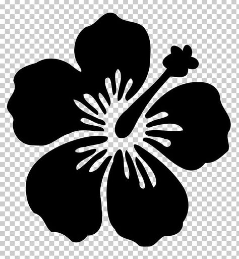 Hibiscus Flower Black And White, Hawaiian Flower Clipart, Hibiscus Flower Silhouette, Hibiscus Svg Free, Flower Silhouette Stencil, Hibiscus Silhouette, Hawaiian Flowers Drawing, Hibiscus Flower Clipart, Hibiscus Svg