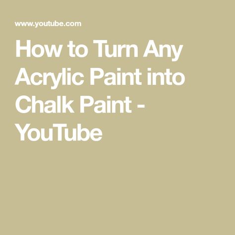 Diy Chalk Paint With Acrylic Paint, How To Make Chalk Paint With Acrylic, Chalk Paint Techniques, Make Chalk Paint, Chalk Paint Recipe, Homemade Chalk, Paint Recipe, Talc Powder, Diy Science Experiments