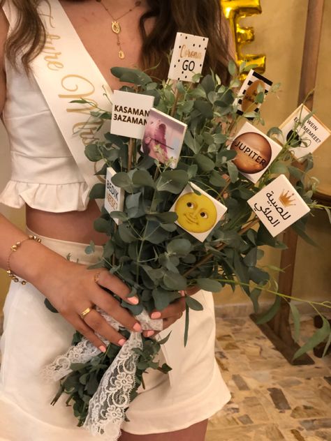 Bachelor Bouquet / Eucalyptus Bouquet / bachelor party ideas / bachelorette party ideas Shower Prize Ideas, Bachelor Party Ideas, Bouquet Eucalyptus, Prize Ideas, Shower Prizes, Personalized Bachelorette, Eucalyptus Bouquet, Bride Bouquet, Bride Bouquets