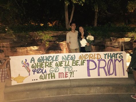 Disney themed promposal                                                                                                                                                                                 More Disney Dance Proposal, Disney Prom Proposal, Disney Themed Hoco Proposals, Disney Homecoming Proposal, Disney Promposal Ideas, Disney Hoco Proposals, Disney Promposal, Prom Posals, Dance Asks