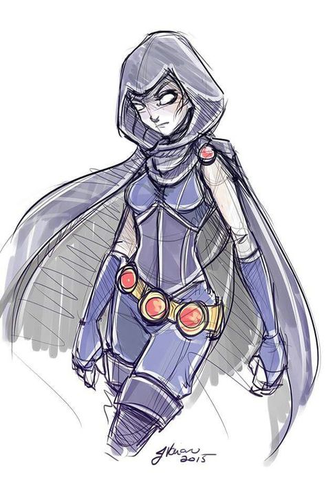 Noflutter Raven redesign rough sketch Raven Marvel, Teen Titans Drawings, Western Anime, Raven Cosplay, Raven Beast Boy, Nightwing And Starfire, Comic Book Girl, Teen Titans Fanart, Pencil Sketch Images