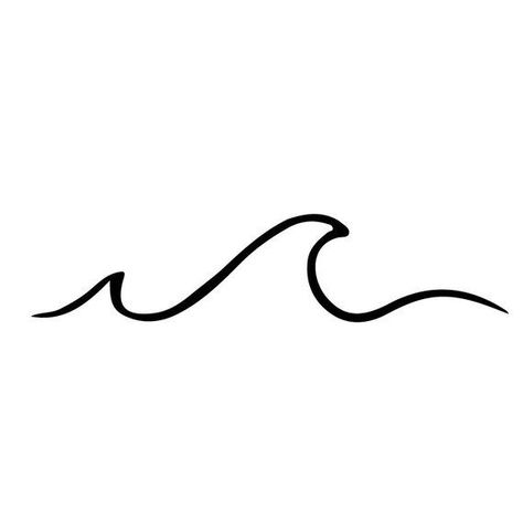 Wave Sticker | Wave Decal | Wave | Sea Decal | Ocean Decal -  Welle Zee Tattoo, Wave Symbol, Tattoo Wave, Simple Wave Tattoo, Wave Tattoo Design, Wave Tattoo, Tattoo Prices, Tattoo Artwork, Mountain Tattoo