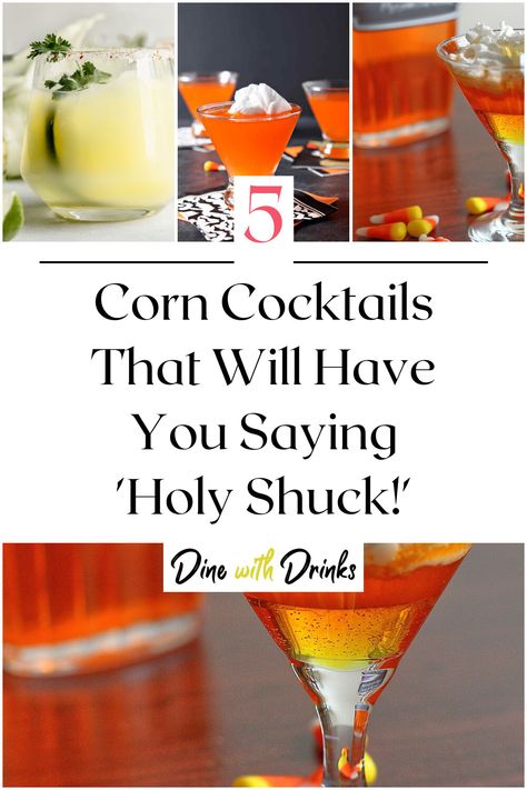 Collage of 4 corn cocktails. Savory Cocktail Recipes, Corn Cocktail, Whiskey Old Fashioned, Liquor Recipes, Vodka Cocktails Recipes, Liquor Drinks, Tea Cocktails, Drinks Alcohol, Wanting More