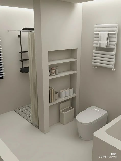 House Stuff Ideas, Small Cr Ideas, Bathroom Korean Style, Toilet Room Ideas With Window, Bathroom Ideas For Small Rooms, Korean Bathroom Aesthetic, Korean Style Bathroom, Korean Bathroom, Bathroom Storage Ideas For Small Spaces