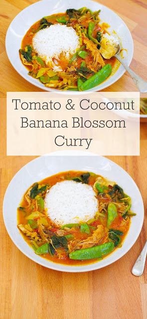 Banana Blossom Recipe Vegan, Vegan Banana Blossom Recipes, Banana Blossom Recipe, Banana Curry, Veggie Dinners, Veggie Meal, Banana Blossom, Vegan Recipes Plant Based, Banana Peppers