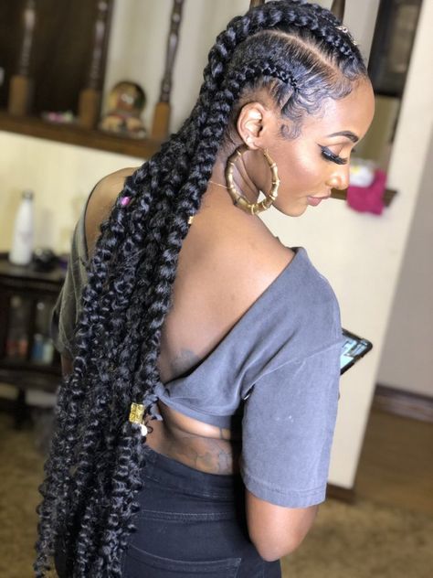 Bohemian Feed In Braids, Curled Hair With Braid, Feed In Braids, Gorgeous Braids, Bohemian Braids, Feed In Braids Hairstyles, Braided Cornrow Hairstyles, Feed In Braid, Blonde Pixie Haircut