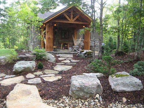 Mountain-rustic House Plan - 2 Bedrooms, 2 Bath, 681 Sq Ft Plan 79-106 Creek Design, Log Cabin Plans, Log Home Plans, Rustic House Plans, Cabin Floor, Cabin Floor Plans, Lodge Cabin, Cabin House Plans, Design Basics