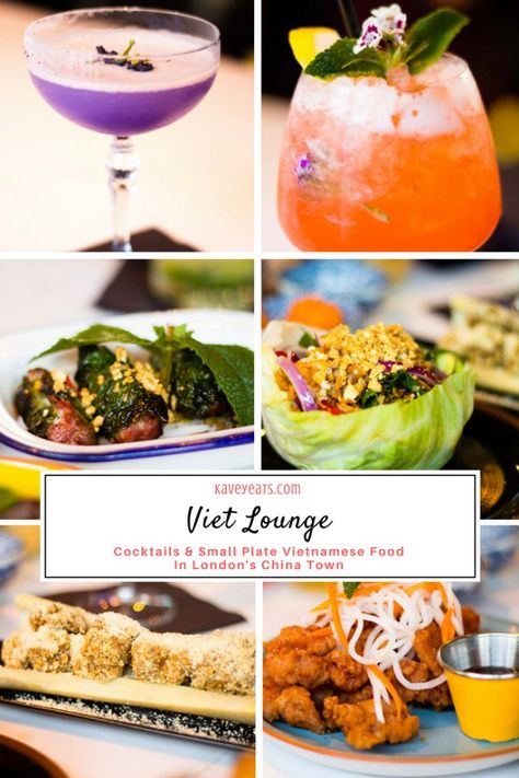 Viet Lounge in London's China Town, offers excellent cocktails and small plate Vietnamese dishes in a second floor bar above restaurant Viet Food. Vietnamese Dishes, London 2022, Vietnamese Wedding, Viet Food, Vietnamese Restaurant, China Town, Cookery Books, Small Plate, Top Floor