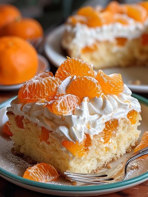 Orange Crush Cake, Crush Cake, Chocolate Chip Pie, Orange Cake Recipe, Poke Cake Recipes, Cream Pie Recipes, Sheet Cake Recipes, Poke Cakes, Poke Cake