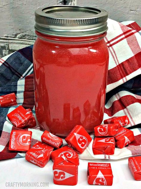 Red Starburst Moonshine Recipe - Crafty Morning Cherry Moonshine Recipe, Starburst Recipe, Moonshine Recipe, Red Starburst, Crafty Morning, Pink Starburst, Moonshine Recipes, You Perfect, Star Burst