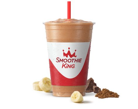 Sk-fitness-hulk-chocolate-with-ingredients Chocolate Hulk Smoothie King Recipe, The Hulk Smoothie King Recipe, Hulk Smoothie King Recipe, Smoothie King Recipes, Dried Goji Berries, Vanilla Frozen Yogurt, Butter Pecan Ice Cream, Paleo Protein, Drinks Smoothies