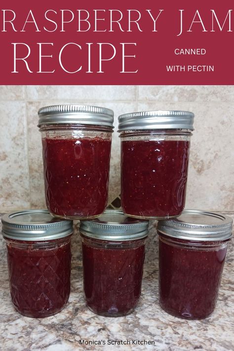 raspberry jam recipe Raspberry Jam Recipe Canning With Pectin, Seedless Raspberry Jam Recipe, Raspberry Jam No Pectin, Easy Raspberry Jam, Homemade Raspberry Jam, Raspberry Jam Recipe, Dry Measuring Cups, Sauce For Salmon, Jam Recipes Homemade