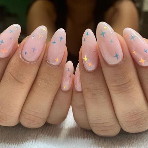 Nail Inspo Stars, Starry Nails, Disneyland Nails, Princess Nails, Nails 2018, Moon Nails, Different Nail Designs, Nice Nails, Disney Nails