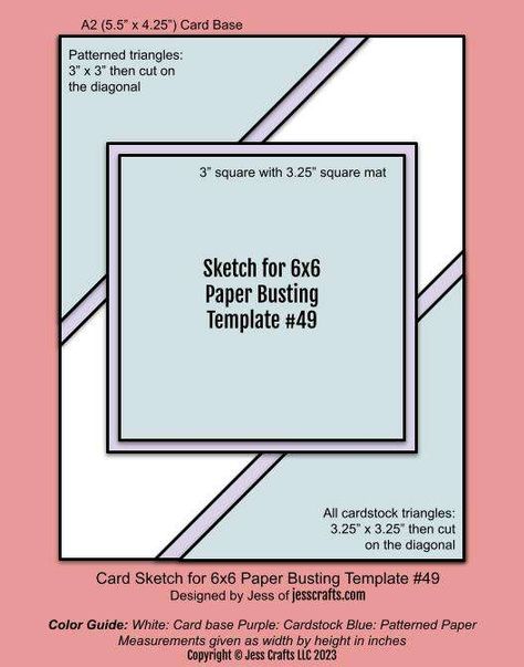 Jess Crafts One Sheet Wonder, Sheet Load Of Cards Templates, Card Sketches Templates With Measurements, Card Layouts Templates With Measurements, Jess Crafts, Card Sketches Templates, Card Making Templates, Easy Cards, Card Sketch