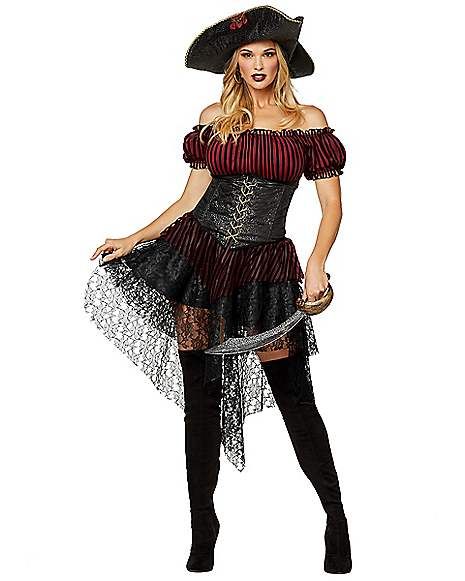 Adult Lady of Seas Costume - Spirithalloween.com Sea Costume, Stranger Things Costume, Plus Size Costume, Plus Size Halloween Costume, Pirate Outfit, Steampunk Dress, Easy Costumes, Pirate Costume, Costume Contest