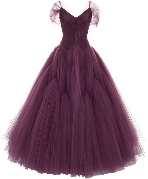 Zack Posen, Burgundy Tulle Dress, Layered Ball Gown, Zac Posen Gown, Dresses Luxury, Layered Tulle Skirt, Silk Tulle, Corset Bodice, Tulle Ball Gown