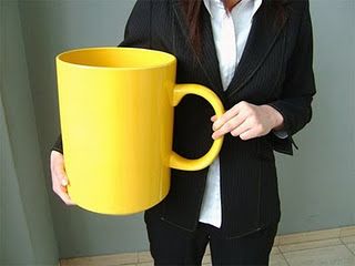 Need a bigger mug? Neck Exercises, Creative Coffee, Size Matters, Owl Decor, Need Coffee, Large Coffee, Mellow Yellow, Coffee Love, Coffee Addict