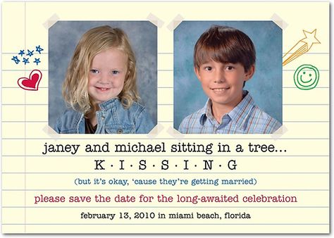 High School Sweetheart Wedding, Funny Save The Dates, Funny Photos Ideas, Save The Date Ideas, Wedding Invitations With Pictures, Funny Wedding Cards, Funny Wedding Invitations, Trendy Wedding Invitations, White Wedding Invitations