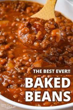 Best Ever Baked Beans, Baked Beans With Hamburger, Pork And Beans Recipe, Homemade Baked Beans Recipe, Summertime Food, Canned Baked Beans, Apple Crisps, Best Baked Beans, Homemade Potato Salads