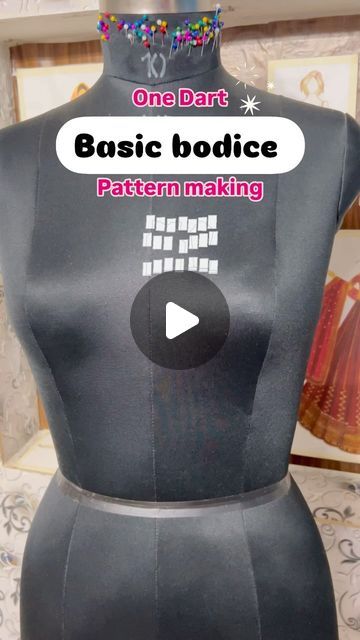 Innovative_bee on Instagram: "“Basic bodice pattern making✂️”
*one dart*
.
.
.
.
.
#patternmaking #basicbodice #basicbodiceblock #basicbodicepattern #onedartbodice #bodicepattern #bodiceblock #fashiondesign #patternmakingclass" Basic Bodice Pattern, Basic Bodice, Bodice Pattern, April 29, Dart, Pattern Making, Bodice, Bee, Pattern