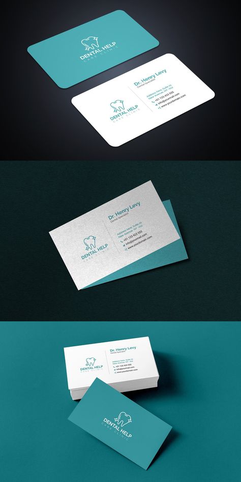 Dentist Business Card Templates Visit Card Dentist, Dental Visiting Card, Dental Visiting Cards Design, Dentist Visiting Card Design, Dentist Visiting Card, Dentist Card Design, Dentist Business Card, Dentist Ideas, Tooth Logo