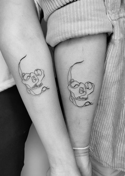 #BEAUTY, #RELATIONSHIPS #Fashion #Animals #Outfits #Winter Outfits #Animals Sister Couple Tattoo, Matching Tattoos Skeleton, Goth Couple Tattoo Ideas, Grunge Couple Tattoos, Skeleton Tattoo Matching, Skeleton Couple Tattoo Romantic, Skull Matching Tattoos, 2 Person Tattoos, Matching Skeleton Tattoos