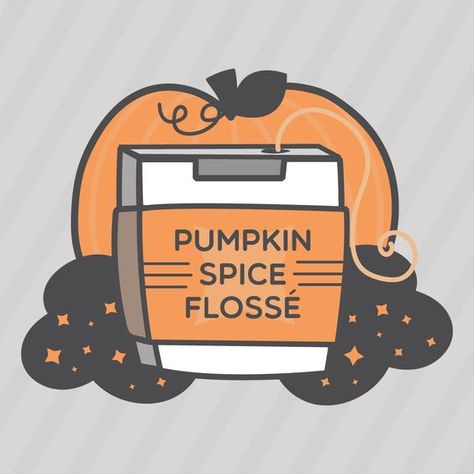 Would you floss after trick or treating if you had Pumpkin Spice flavored floss? Dental Quotes, Dental Social Media, Dental Posts, Dental Shirts, Dental Jokes, Dental Hygiene School, Dental Fun, Dental Facts, Dental Marketing