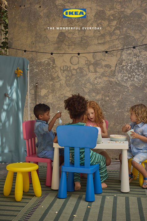 Discover child-friendly furniture for any occasion. Suitable for indoor and outdoor use. Ikea Mammut, Colorful Stools, Ikea Ideas, Kids Outdoor Furniture, Child Friendly, Entertaining Ideas, Childrens Furniture, Outdoor Parties, Outdoor Party