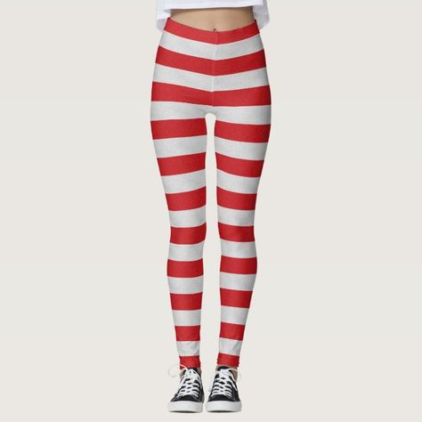 Chic Activewear, Womens Running Pants, Holiday Leggings, Candy Cane Stripes, Christmas Leggings, White Candy, Patterned Tights, Leggings Pattern, Christmas Merry