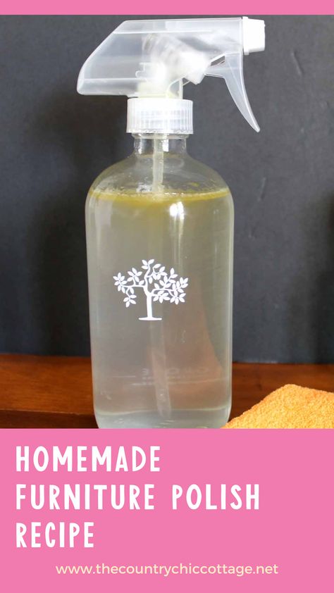 How to make homemade furniture polish. An all natural dusting spray to use around your home! Homemade Furniture Polish, Diy Furniture Polish, Dusting Spray, Homemade Furniture, Wood Cleaner, Furniture Cleaner, Homemade Cleaning Solutions, Furniture Polish, Products Ideas