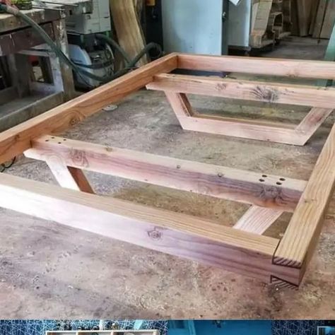 Diy Levitating Bed, Wooden Floating Bed Frame, Wooden Bed Base Ideas, Build Your Own Bed Frame Platform Floating, Custom Wooden Bed Frame, Full Floating Bed Frame Plans, Bed Frame Blueprints, Woodworking Bed Frame, Floating Bed Frame Plans King