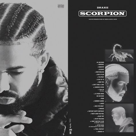 Drake Graphic Design, Black Bratz Doll Aesthetic Wallpaper, Back To Back Drake, Scorpions Album Covers, Drake Cover, Drake Poster, Drake Cake, Drake Scorpion, Vibe Magazine