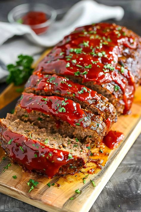 Dive into the cozy flavors of our Homestyle Best Ever Meatloaf! This recipe combines juicy lean ground beef with fresh parsley, Italian seasonings, and a dual-layer tangy glaze that will leave your taste buds craving more. Perfect for family dinners or a comforting meal any night of the week. Pin this recipe now to save for your next heartwarming meal and share the love with your friends and family! Meatloaf Meals, Best Meatloaf Recipes, Best Ever Meatloaf, Homestyle Meatloaf, Masala Ingredients, Turkey Meatloaf Recipe, Gluten Free Meatloaf, Ground Beef Seasoning, Recipe Inspirations