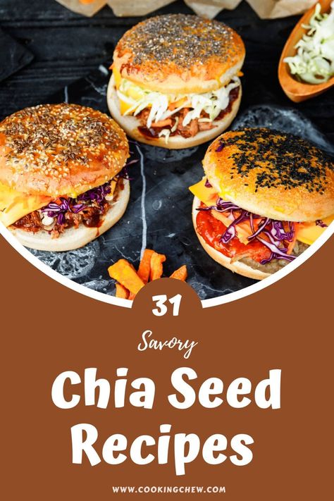 Chia seeds are versatile, and there are so many savory chia seed recipes that make use of these oval-shaped seeds—breakfast bowls, burgers, and even meatballs! Savory Chia Seed Recipes, Chia Seed Recipes Breakfast, Pudding Recipes Healthy, Chia Bowl, Chia Pudding Recipes Healthy, Chia Recipes, Chia Recipe, Chia Seed Recipes, Seed Recipes