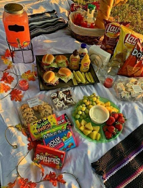 Food And Snacks, Lots Of Food, A Picnic, Picnic Table, The Table, Wattpad, Snacks, Fruit, White