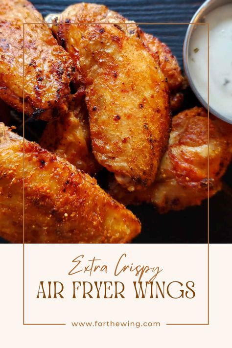 I’m a huge fan of wings, which explains why I started this site! I’ll cook them anyway, anyhow, any time. I first started using an air fryer for wings out of convenience. It didn’t take long for me to realize that an air fryer is one of the best and easiest ways to make outstanding wings. My extra-crispy air fryer wings are as easy as you can get to make, but always give you that just-like-deep-fried crunchy skin and tender, moist meat. Air Fryer Wings, Air Fryer Chicken Wings, Turkey Wings, Air Fryer Chicken, The Wing, Deep Fried, Chicken Wings, Air Fryer, Baking Soda