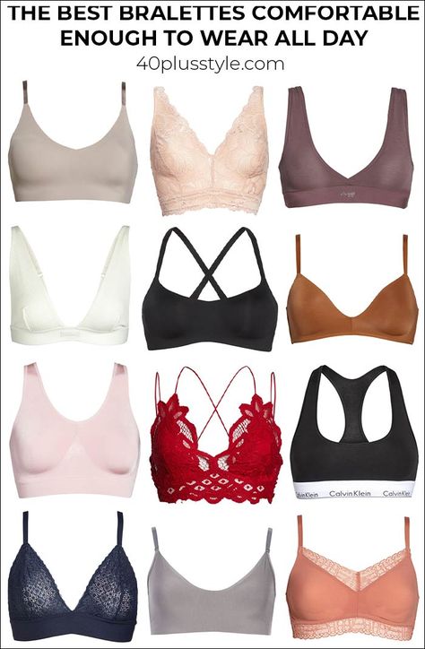 The best bralettes comfortable enough to wear all day Weird Sweaters, Lace Bra Outfit, Best Bralettes, Bra Outfit, Bralette Outfit, Hippie Fashion, Types Of Jeans, Step By Step Crochet, Crochet Bralette