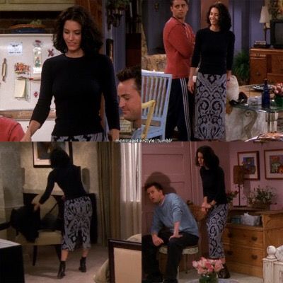 Monica Gellar, Monica Geller, 90s Fashion Outfits, Rachel Green, Friend Outfits, Friends Tv, Best Tv Shows, Skirt Outfits, 90s Fashion