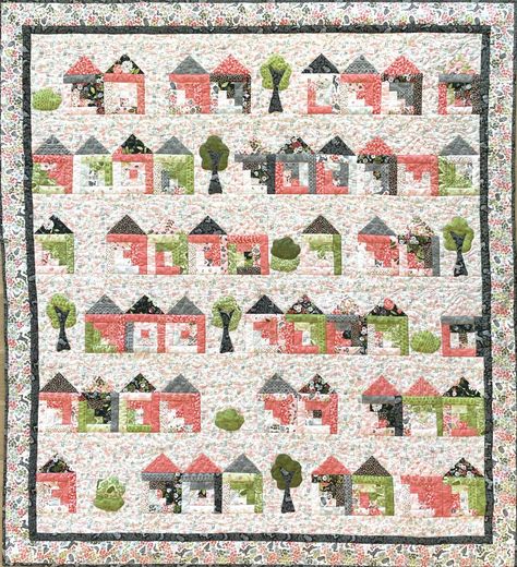 Tiny House Craze Pattern Digital Download Studio Tiny House, House Quilt Block, House Quilt Patterns, Mini Quilt Patterns, Quilt Storage, Easy Quilt Patterns, House Quilts, Pdf Quilt Pattern, Tiny Houses For Sale