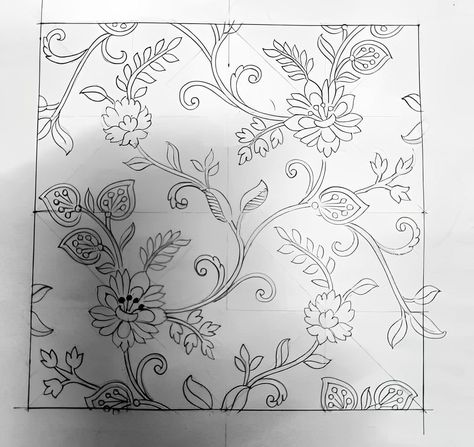 Jaal Archives - Designsketch.in Jaal Design Sketch, Jal Design, Jaal Design, Flower Pattern Design Prints, Jaali Design, Rose Sketch, Flower Drawing Design, Braid Patterns, Flower Art Drawing