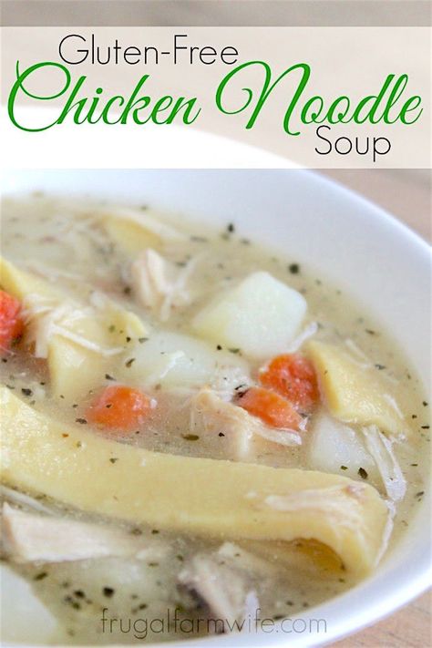 Gluten Free Chicken Noodle Soup, Chicken Noodle Soup Recipe, Noodle Soup Recipe, Gluten Free Noodles, Farm Wife, Chicken Noodle Soup Homemade, Homemade Gluten Free, Noodle Soup Recipes, Soup Recipes Chicken Noodle