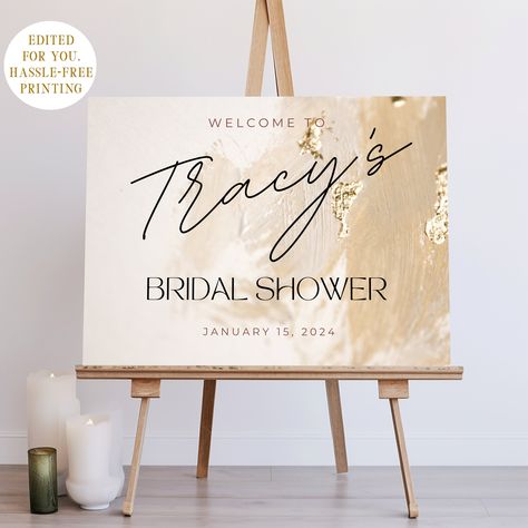 Bridal Party Sign, Entrance Sign, Bridal Event, Bridal Shower Welcome Sign, Custom Bridal, Party Signs, Modern Minimalist, Custom Sign, Welcome Sign