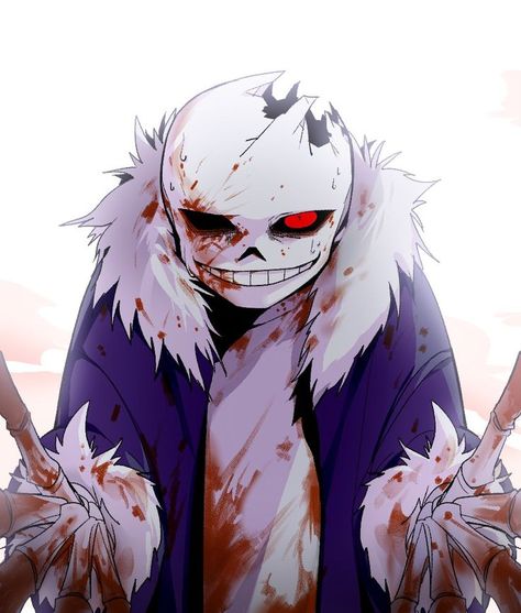 Horror Sans, The Story, Wattpad, Purple, Red, Anime, White