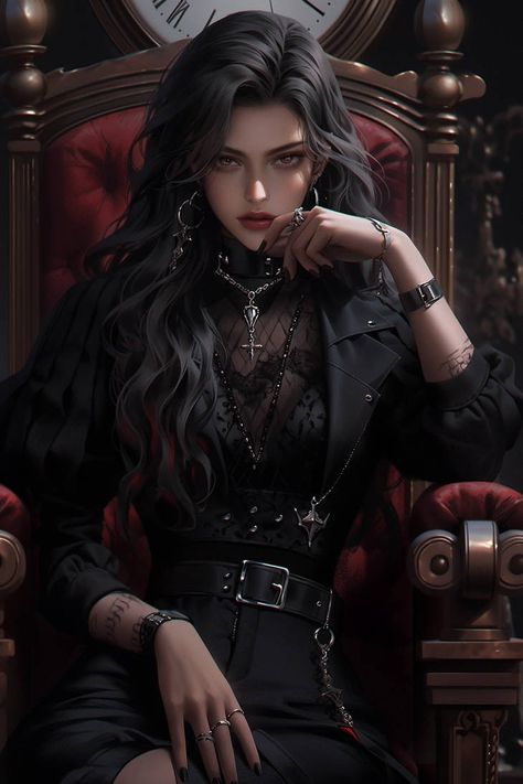 Dark Royalty Aesthetic, Werewolf Girl, Female Werewolves, Tomboy Girls, Anime Long Hair, Henna Inspired Tattoos, Female Villains, Royalty Aesthetic, Gothic Fantasy Art