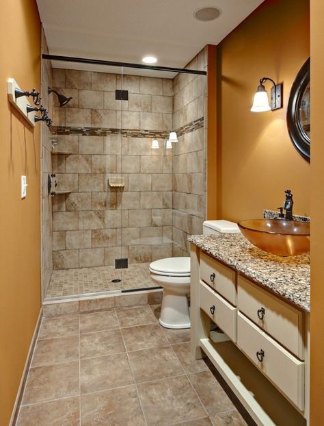 Earth Tone Bathroom Ideas, Earth Tones Bathroom, Home Depot Bathroom Tile, Earth Tone Bathroom, Home Construction Cost, Affordable Bathroom Remodel, Home Depot Bathroom, Small Bathroom Remodel Designs, Shower Wall Tile