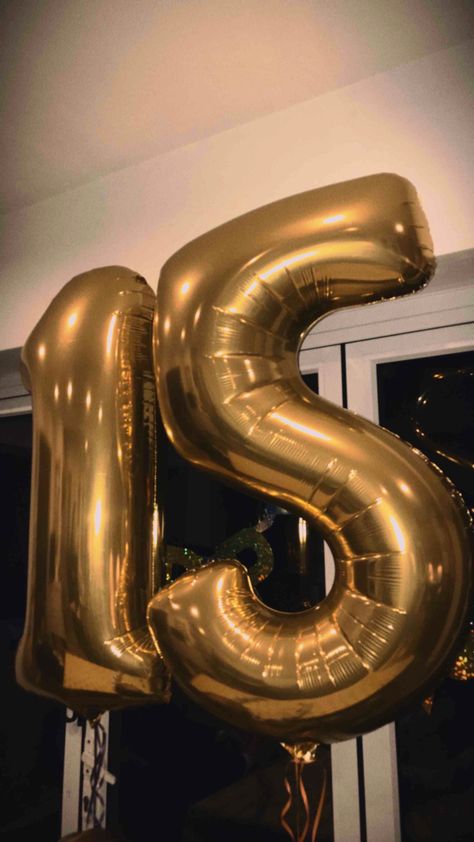 Balloons, Birthday Party, Birthday, Gold