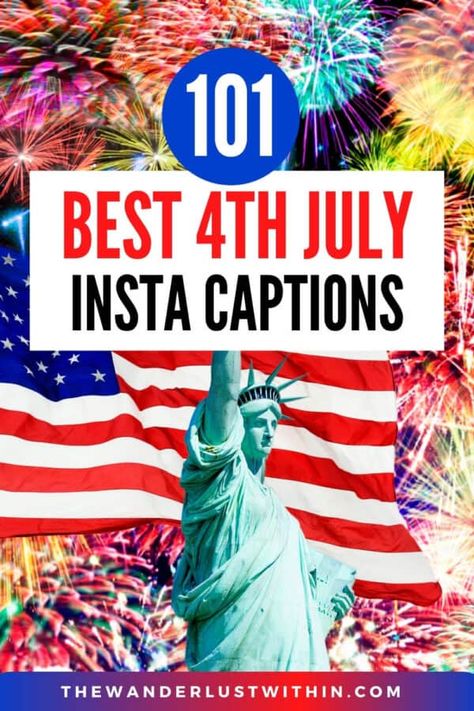 Looking for the best 4th of July Quotes? Check out these amazing Independence Day Quotes and Instagram captions that encompass freedom, liberty and everything red, white and blue! Funny Fourth Of July Quotes, Fourth Of July Captions Couple, July 4th Quotes America, Happy 4 Of July Quotes, Funny Patriotic Quotes, Qoutes About 4th Of July, Funny Fourth Of July Sayings, Funny 4th Of July Sayings, Independence Day Quotes Fourth Of July