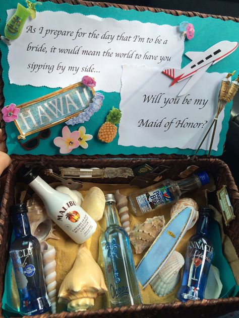 Beach Wedding Bridal Party, Made Of Honor, Be My Maid Of Honor, Mother Of Groom, Bridesmaid Boxes, Hawaii Trip, Cruise Wedding, July Wedding, Trendy Beach